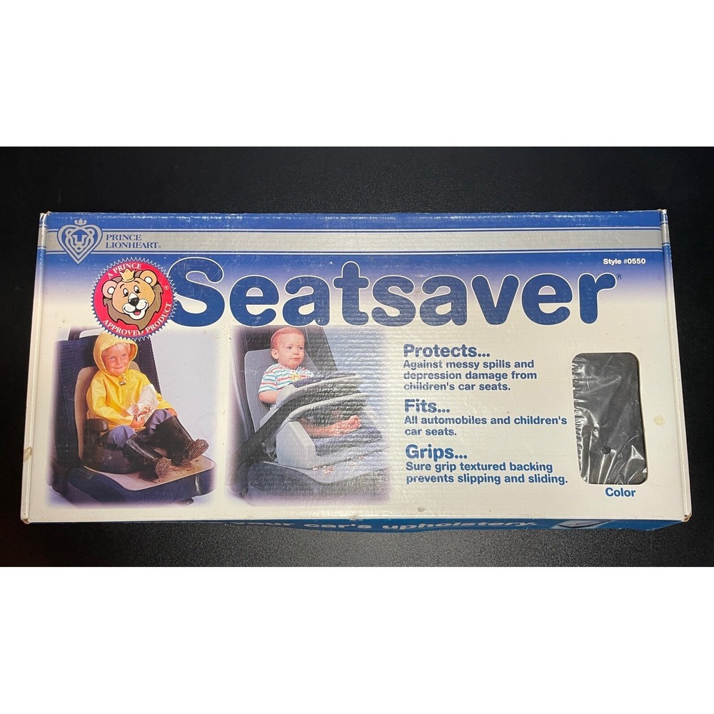 Prince Lionheart‎ Car Seat Booster Seatsaver Protector New (NOS) Made In USA